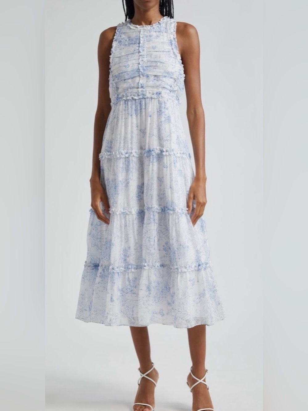 Cinq a sept Garden Toile dress sz 8